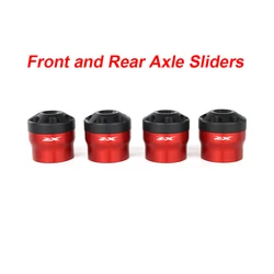 Motorcycle Front or Rear Wheel Axle Fork Crash Sliders (XR Logo Red SetA)