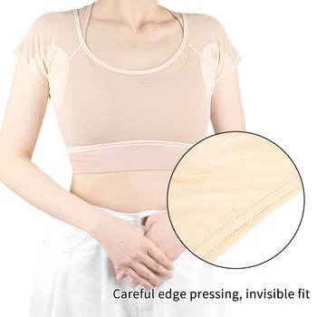 T-shirt Forma Tamponi di Sudore Lavabile Ascelle Ascelle Tamponi di Sudore Riutilizzabili Profumo Assorbente Guardie Scudo Deodorante Per Le Donne
