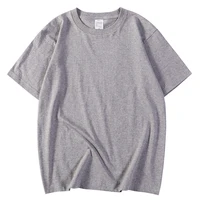 Gris couleur unie vêtements hommes t-shirts de haute qualité nouveau t-shirt été décontracté couverture en coton Hip Hop respirant t-shirt vêtements 1