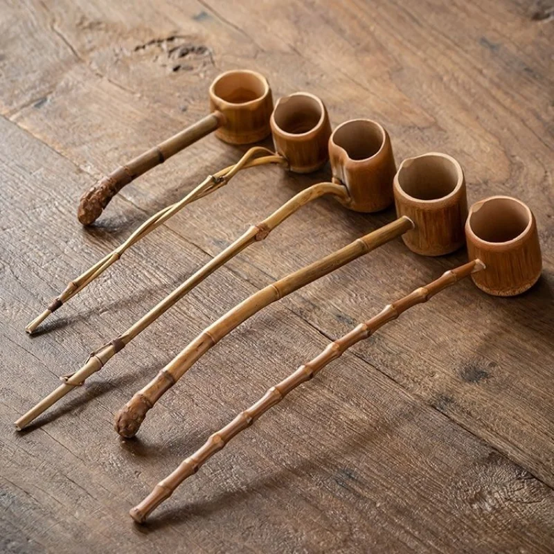Japanese style tea spoon tea ceremony bamboo water ladle bamboo spoon set accessories long style