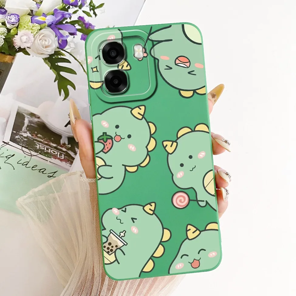 Luxury Fashion Cute Painted Silicone Case - Oppo A6 Series