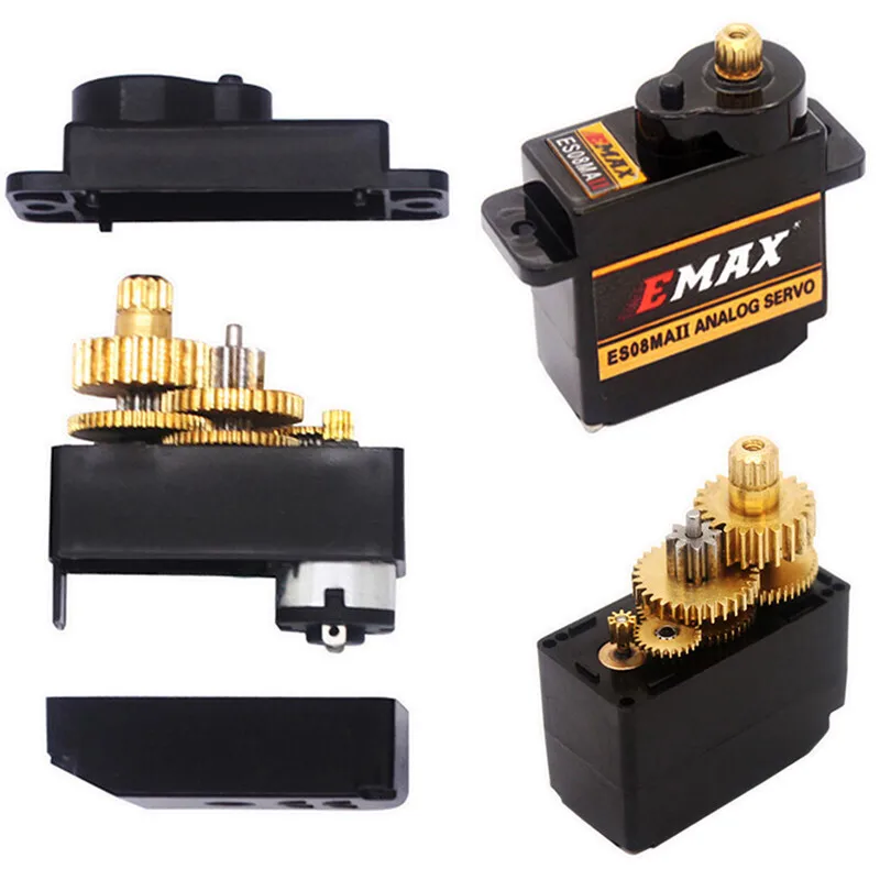 Original EMAX ES08MAII 12G Metal Gear Micro Servo For Cars, Ships, Helicopters And Airplanes thumbnail 6