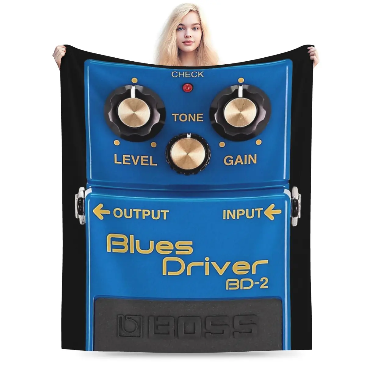 

Роскошное фланелевое одеяло с педалью для гитары