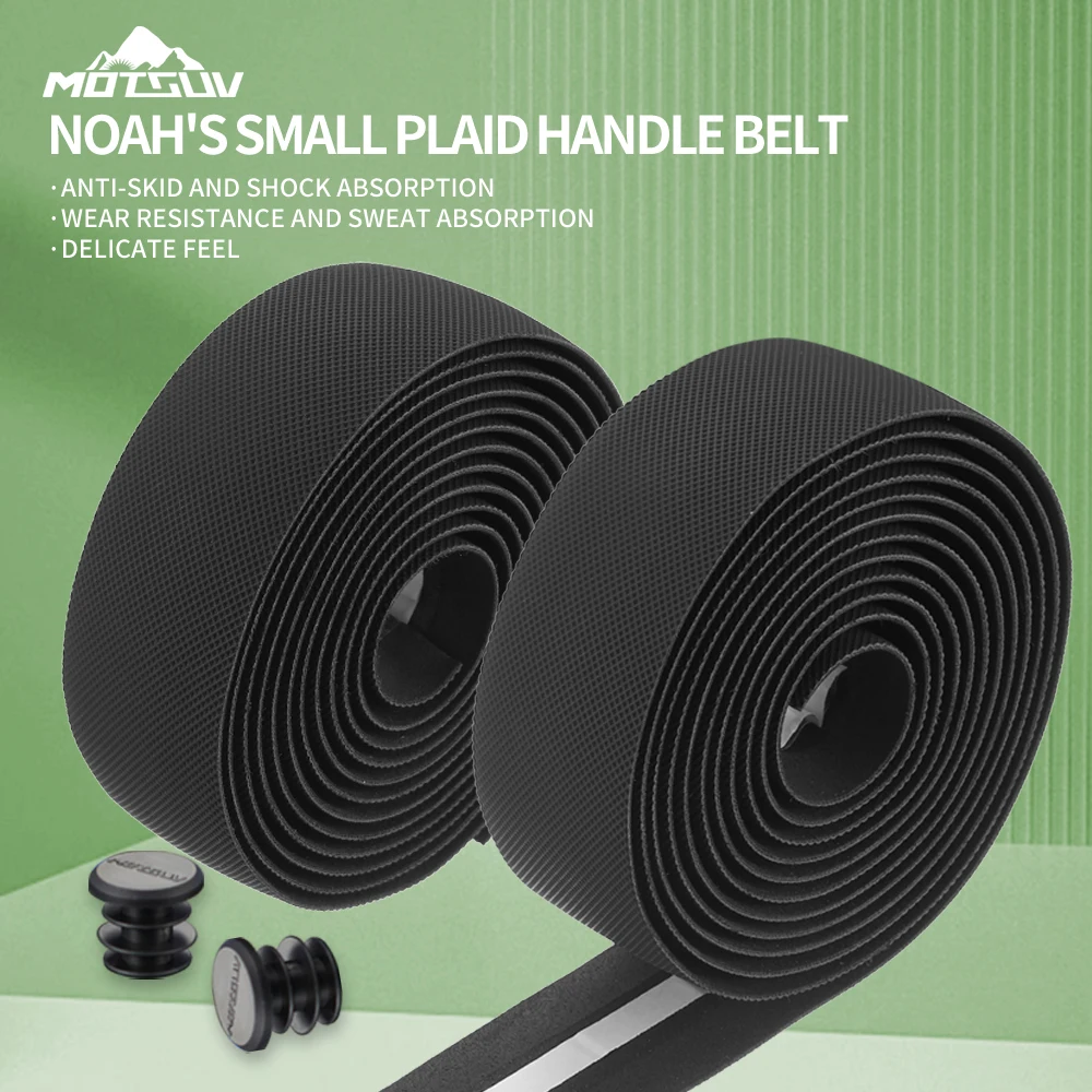 MOTSUV Road Bike Handlebar Tape Small Square Comfortable Shock Absorbing Belt Winding Straps Soft Wear-Resistant Cycling Stra