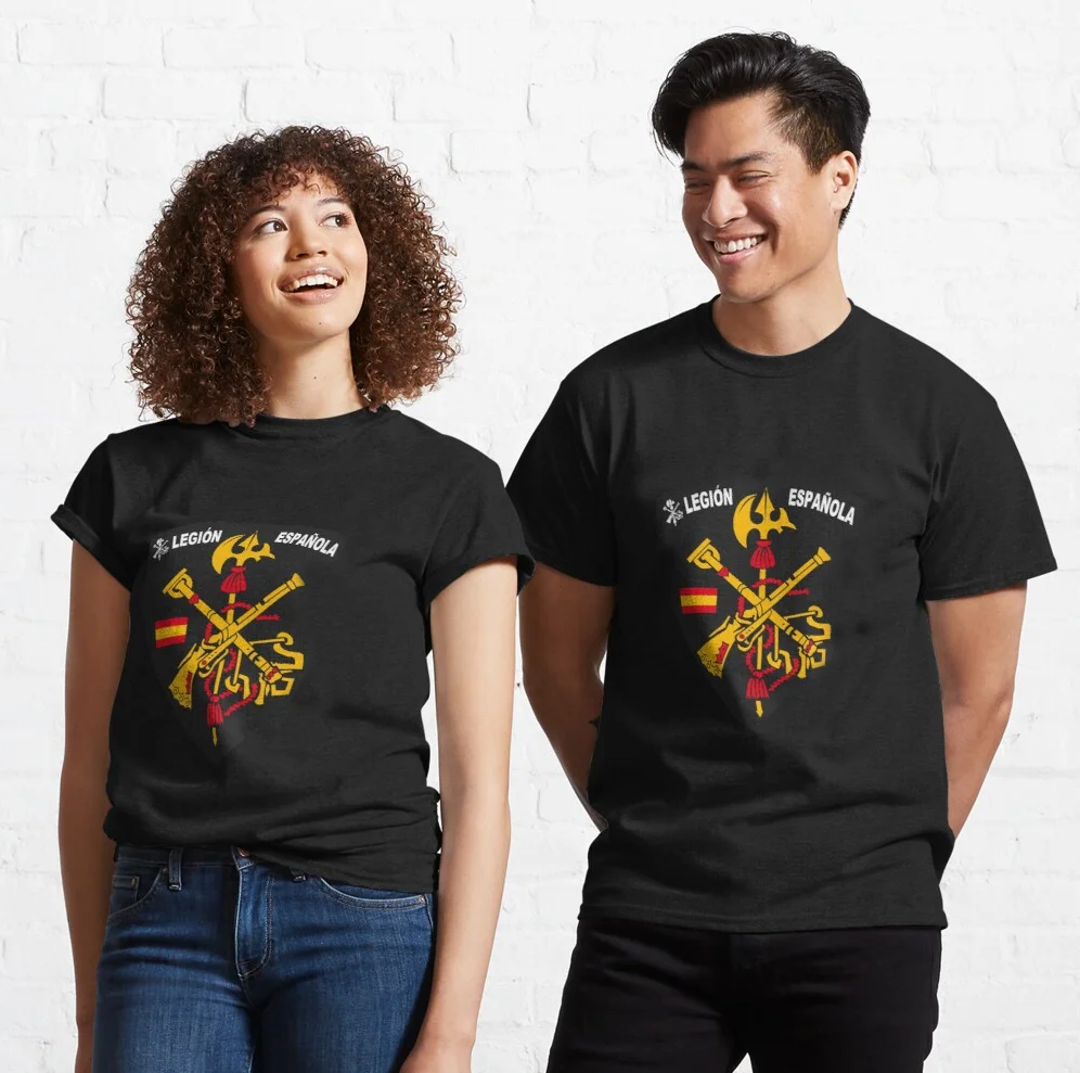 

Legión Española. Spanish Legion Emblem T Shirt. Short Sleeve 100% Cotton Casual T-shirts Loose Top Size S-3XL