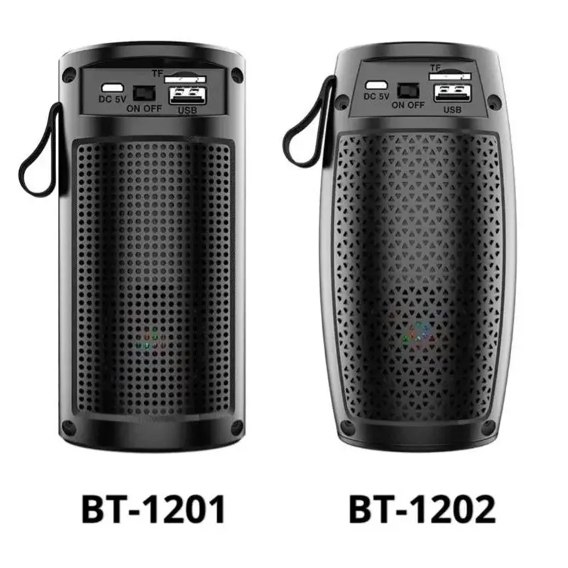 Portable Bluetooth Speaker with Colorful LED Light