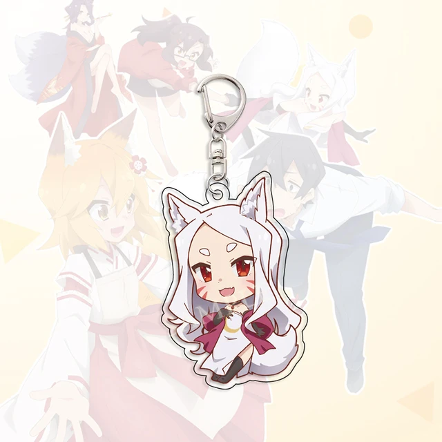 Anime Sewayaki Kitsune no Senko-san Senko Keychain Cartoon Cosplay Keychains Pendant Car key chain Key Ring  Jewelry Fans Gifts