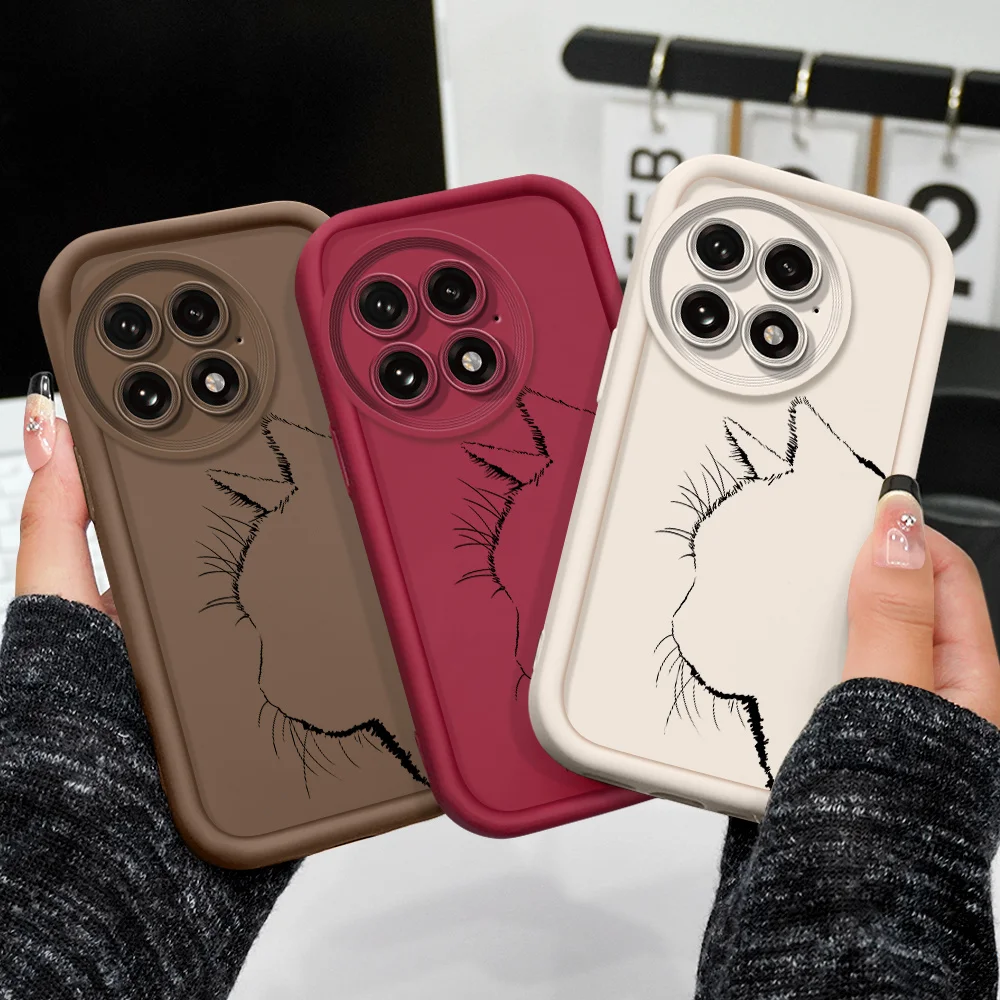 Elegant Cat Silhouette Staircase Soft Phone Case