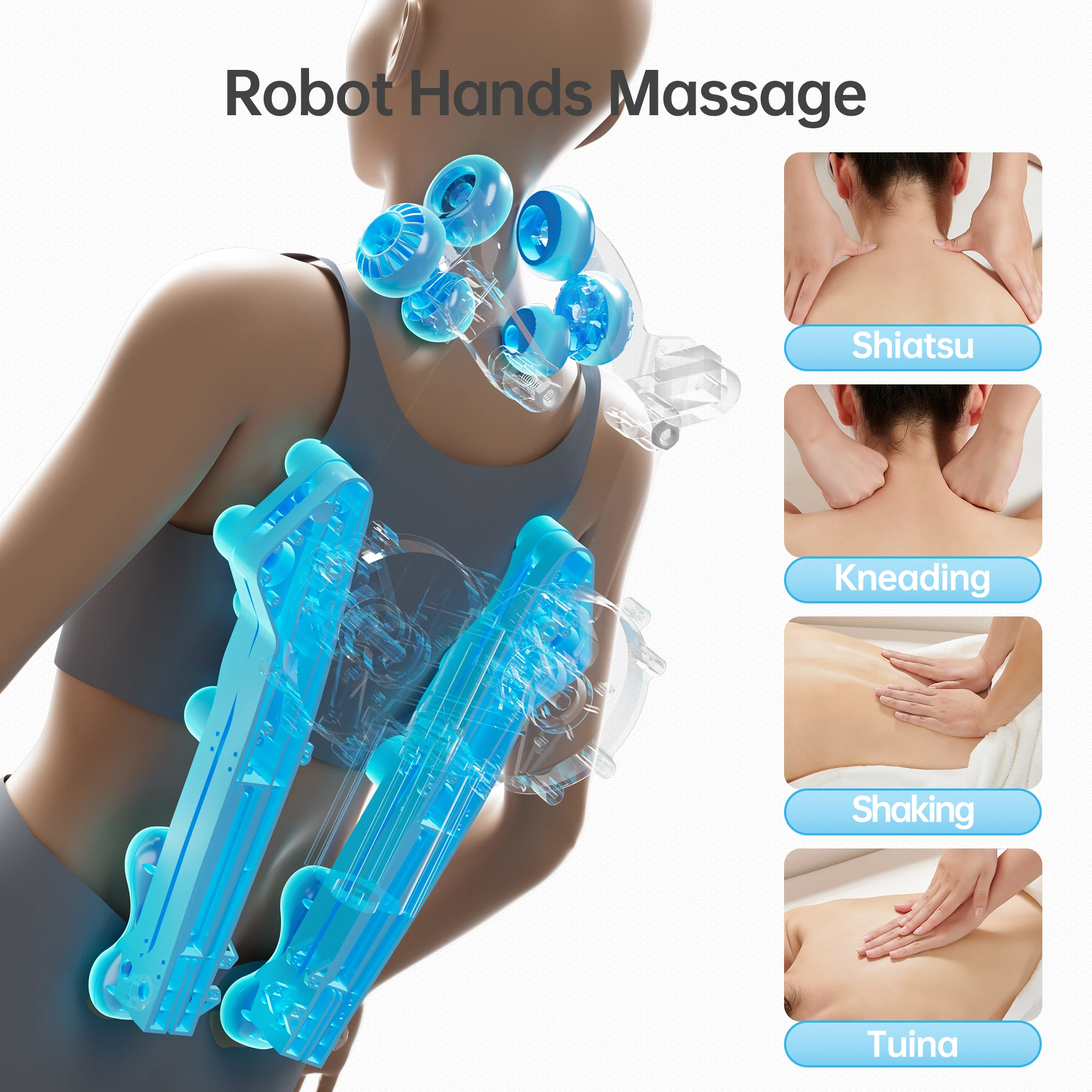 1 Year Warranty USA Local Delivery  4D Airbag Zero Gravity full body Massage Chair Home 3D Foot Roller Shiatsu Office Chair 2