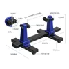 0-200mm Adjustable PCB Holder 360° Rotation Board Soldering Assembly Stand Clamp Tool Set For Clamping Motherboard/circuit Board 6
