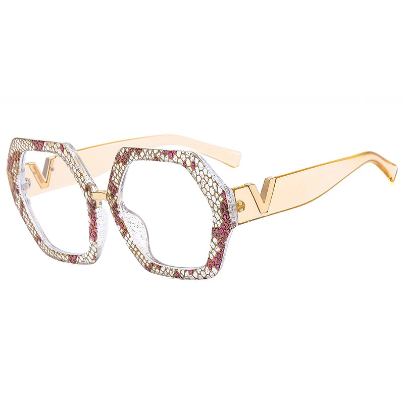 Square Anti Blue Light Glasses Frame For Women Vintage Oversized Black Female Glasses Frames Fashion Brand Clear Eyewear,anti blue light glasses,eyeglasses frames,eyewear frames,women glasses