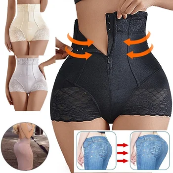 2023 nuove mutandine contenitive della pancia donne cerniera body shaper pantaloni modellanti a vita alta senza soluzione di continuità shapewear mutandine dopo il parto