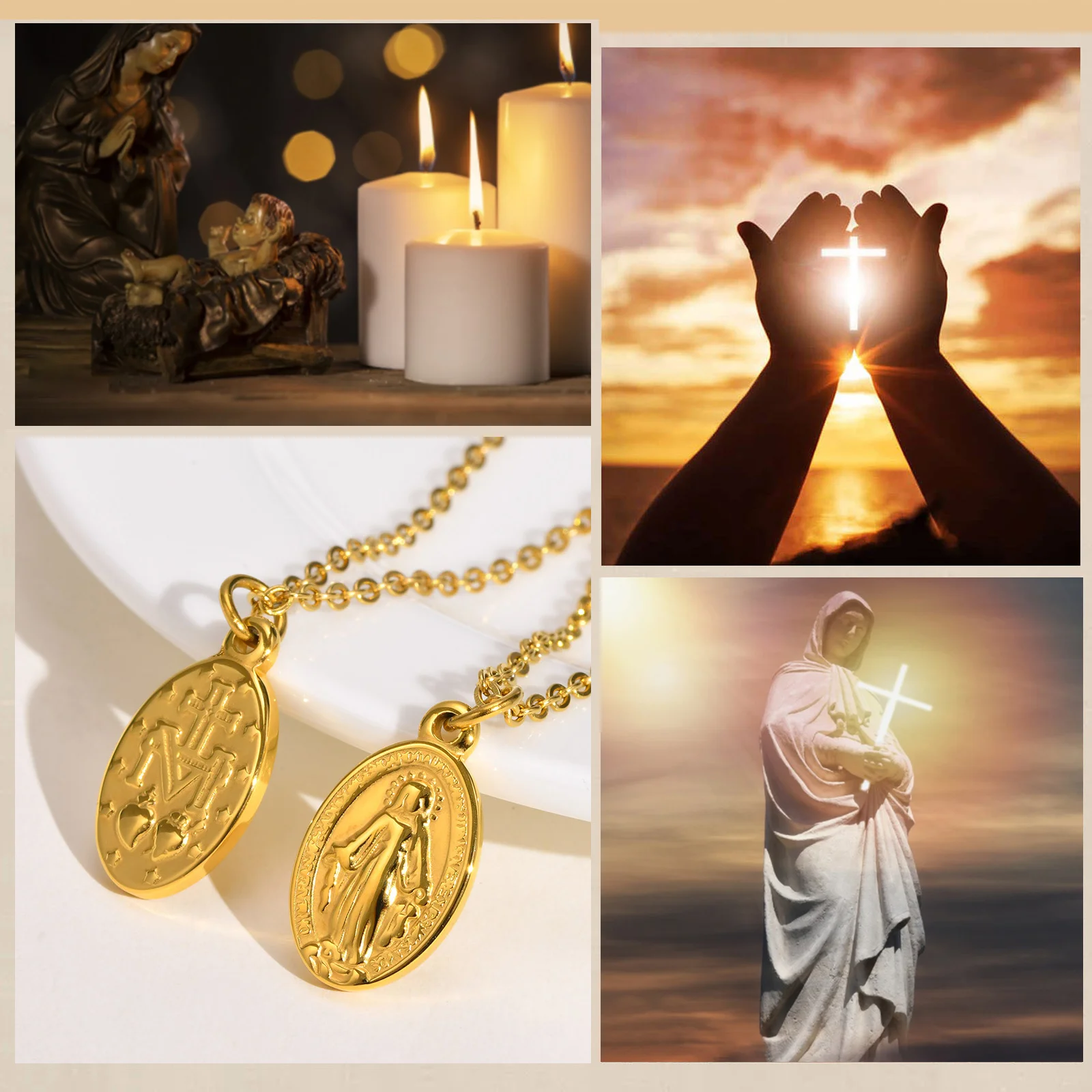 Collana con ciondolo croce in oro 18Kt con diamanti taglio