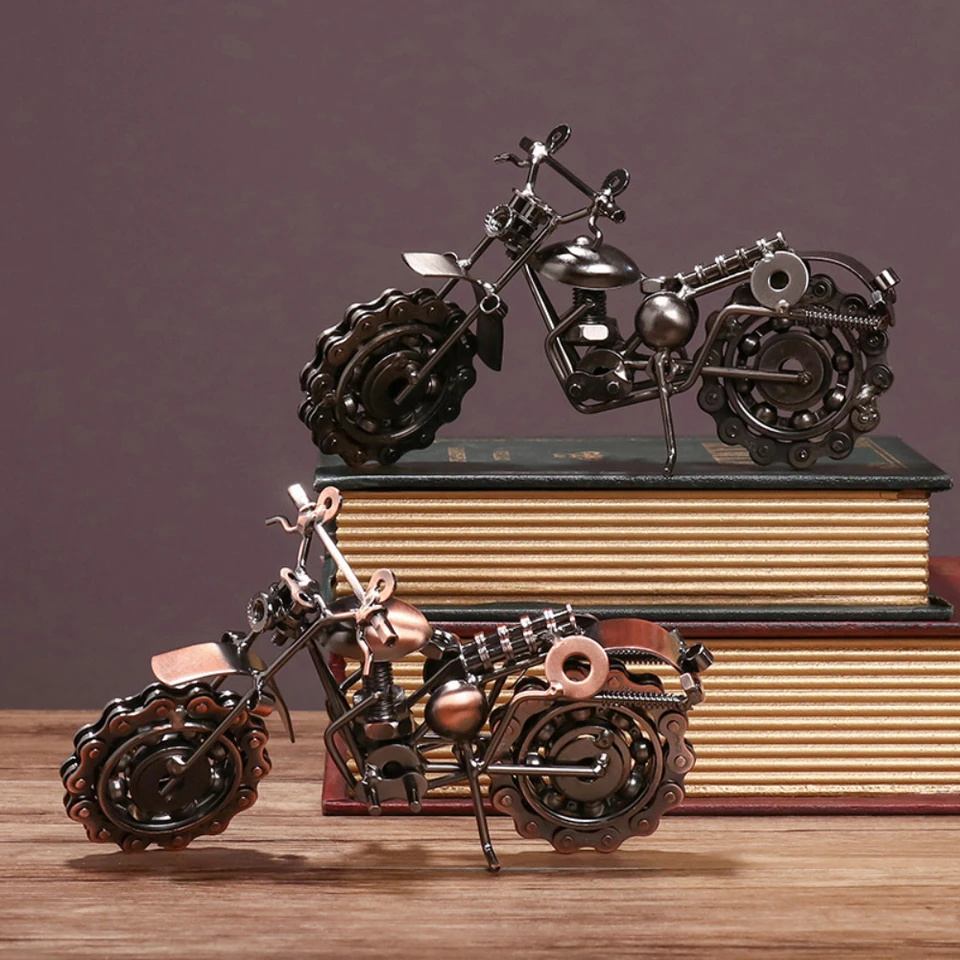 F-6 HARLEY-DAVIDSON 置物　鉄製　アンティーク　雑貨　工芸品 F-6 HARLEY-DAVIDSON 置物 鉄製 アンティーク 雑貨 工芸品