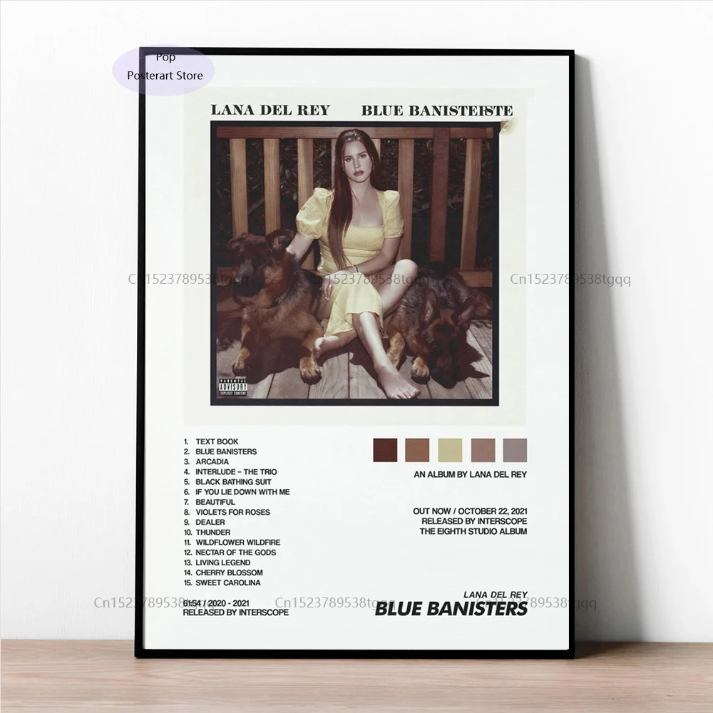 Gx686 Lana Del Rey Blue Banisters Tracklist Music Album Poster Prints