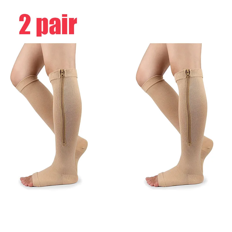 Revitalizing Zippered Compression Socks – Enhance Circulation & Soothe Aches (Available in Sets)