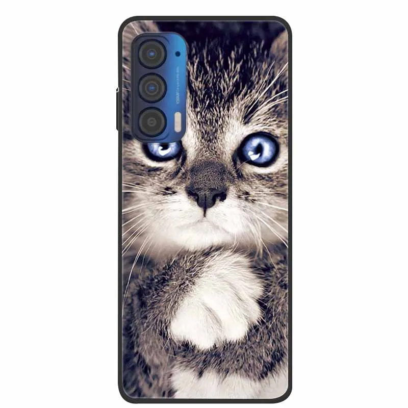 Silicone Soft Flower Marble TPU Black Phone Cover - Protective Case