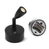 Black 2W Battery Portable LED Spot Lights for Jewelry Cabinet Lamp AAA Dry Battery Powered 3000K 6000K Table Desk on Spotlight 1