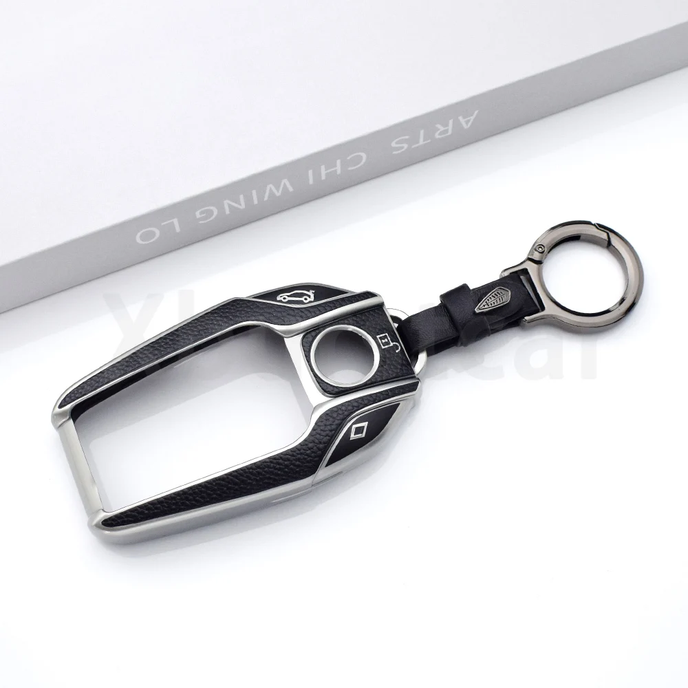 Premium TPU Leather LED Display Key Case Accessory