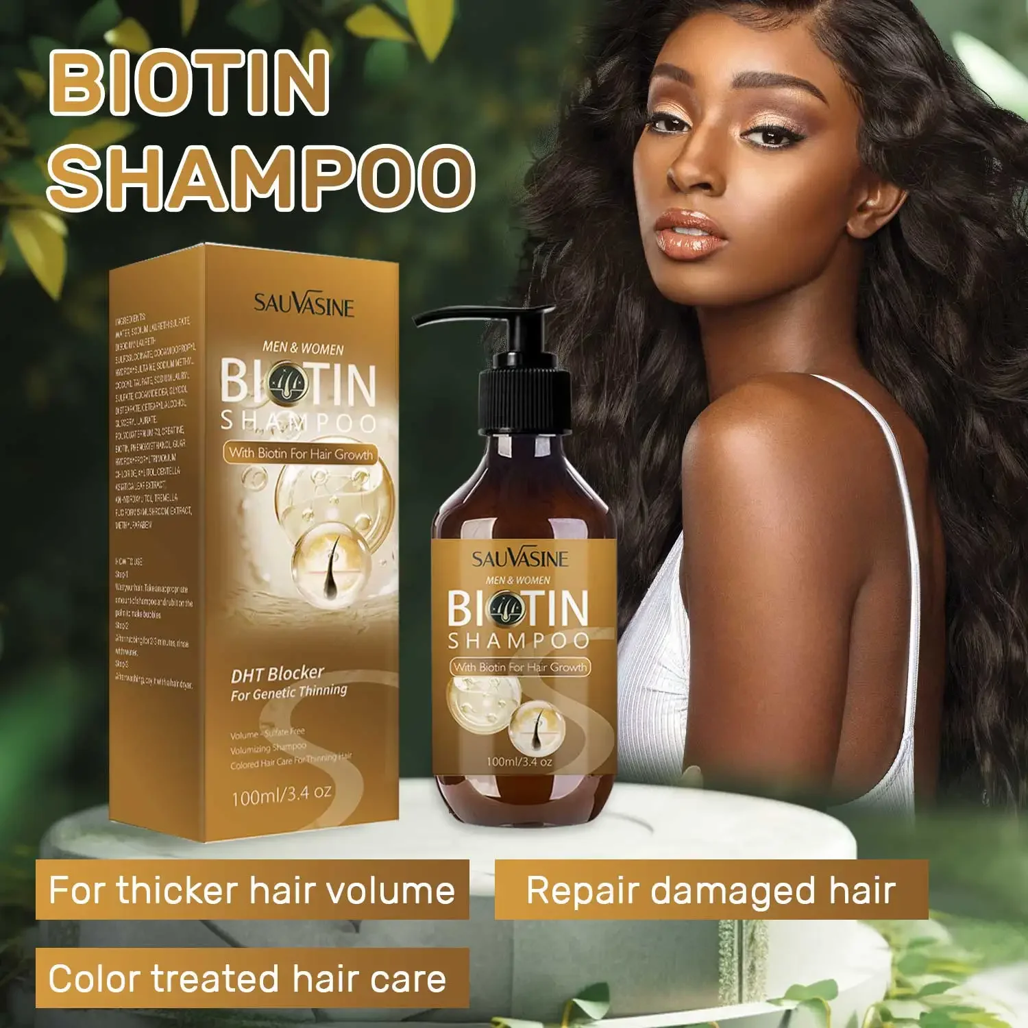 Biotin Shampoo and Conditioner Set for Hair Growth and Thinning Hair Thickening Formula for Loss Treatment For Men Women