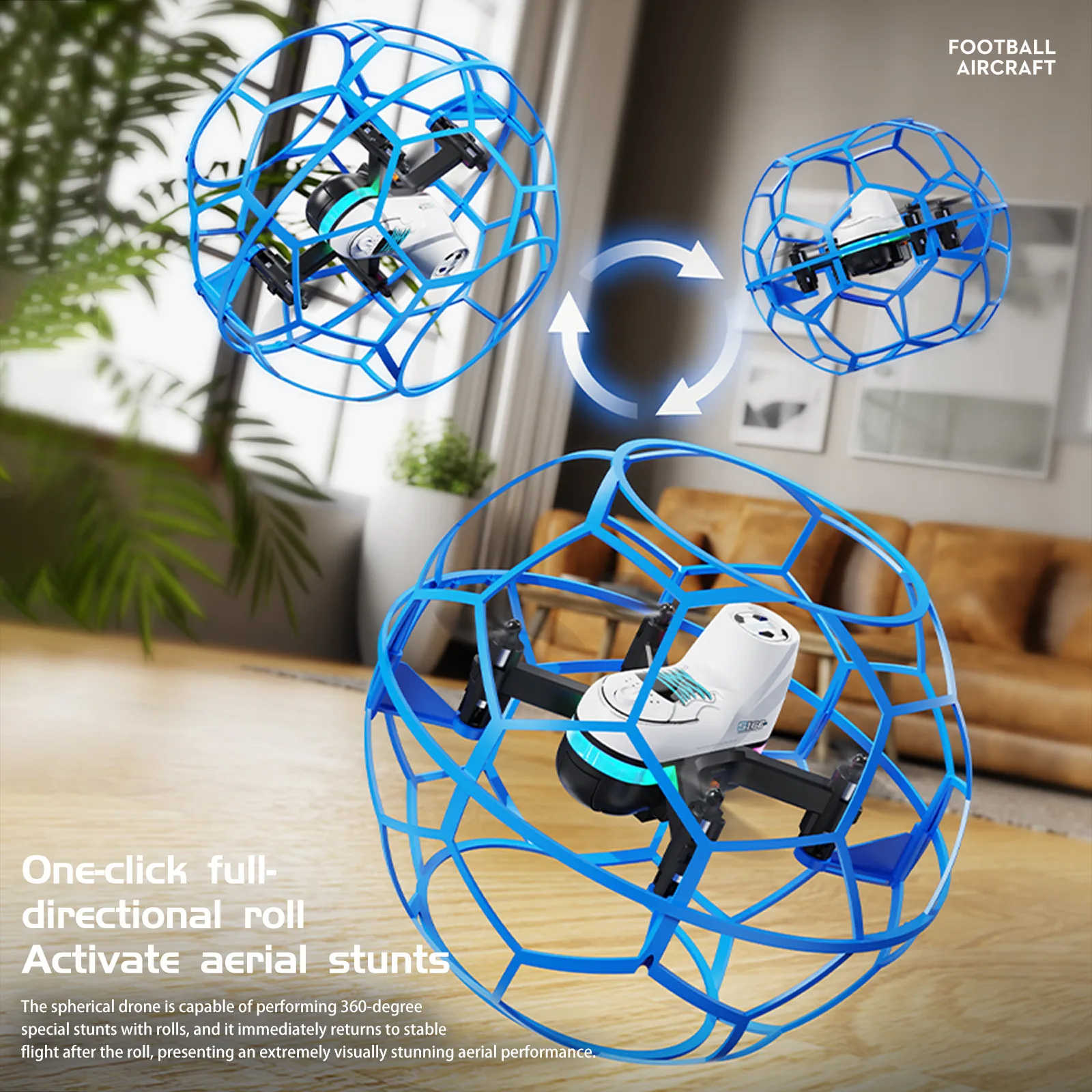 Nuovo YL16 360 ° Drone RC con protezione, barometro, mantenimento dell'altitudine, decollo con un tasto, adatto ai principianti, drone giocattolo da interno per bambini - Image 4
