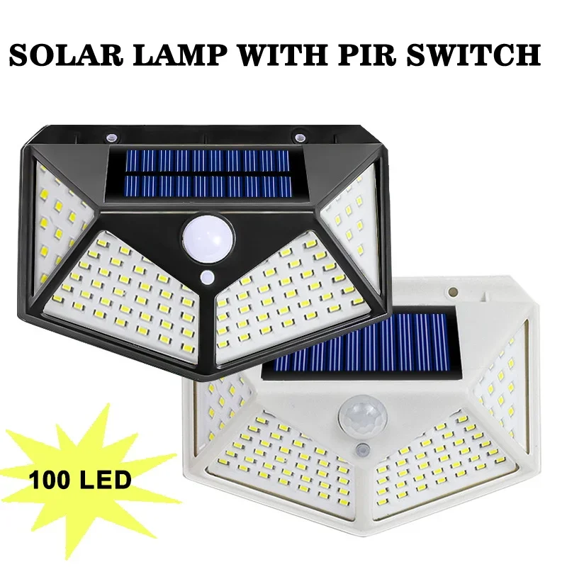 Description Picture 2 of item12 Pack Solar Lights Outdoor Wireless 100 LED Solar Motion Sensor Lights Waterproof Security Wall Lighting Outside for Backyard
