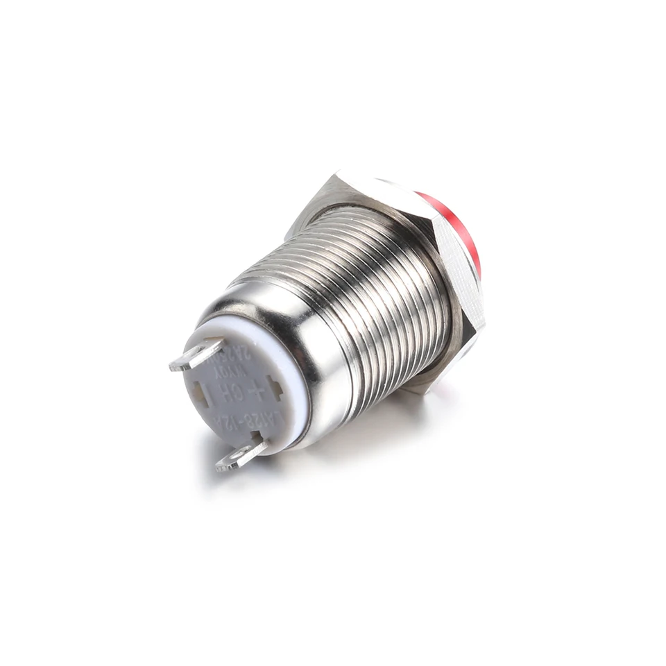 Vendita di fabbrica CNAOM interruttore a pulsante in metallo 12mm 16mm 19mm 22mm 25mm LED a prova di acqua momentanea interruttori a pulsante