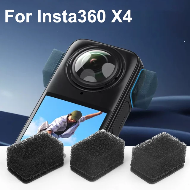 6 Mic Muff Per Insta360 X4 - Protezione Antivento Microfono | Schiuma Fonoassorbente - Foto 4