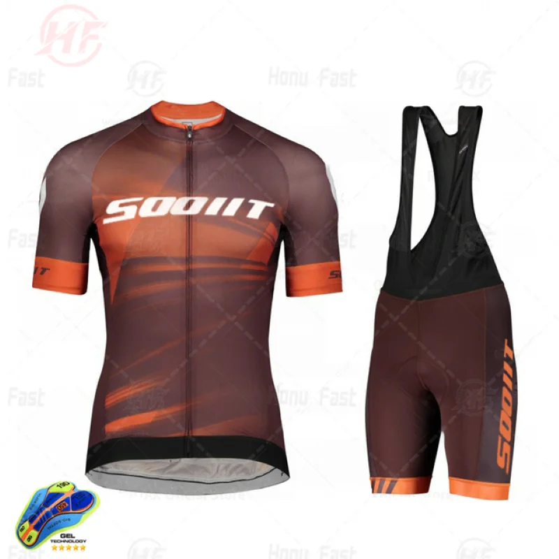 Summer  Men Team Cycling Jersey Set Breathable Outdoor Riding Bike Uniform Quick Drying Ciclismo Manica Corta Ropa Ciclismo 5