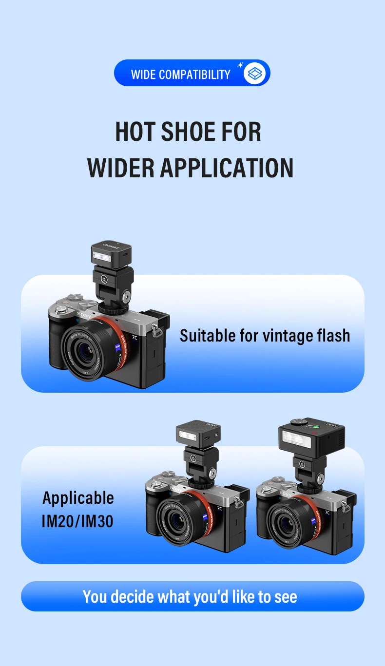 C-N2 Hot Shoe Converter Adapter PC Sync Port Kit For Godox IM20/IM30 Nikon Flash