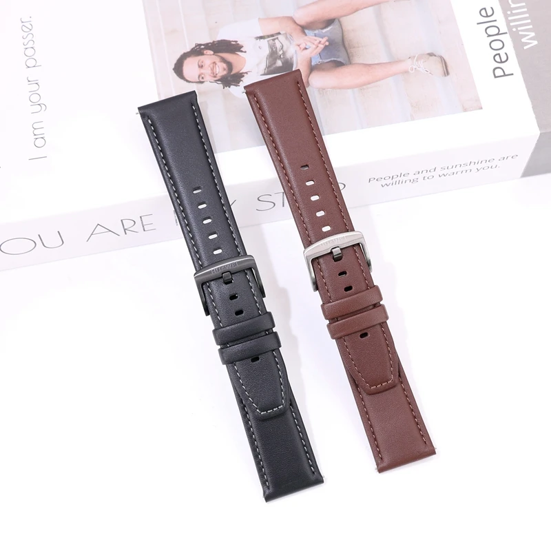 Premium Genuine Leather 22mm Watch Strap - Calfskin Replacement Band