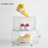 6 Packs Acrylic Clear Shoe Box, Thickened Plastic Front Shoe Storage Organizer With Magnetic Lid,Stackable Display Case Sneaker 5