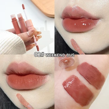 Double End Lip Glaze Full Gloss And Matte Velvet Long Term Color 9