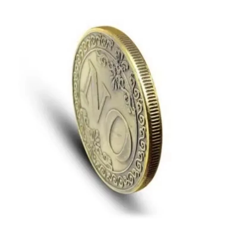 Moneta Yes No Decision - 1 pezzo di moneta commemorativa vintage di buona fortuna in bronzo, collezione di oggetti di scena, artigianato decorativo - immagine 4