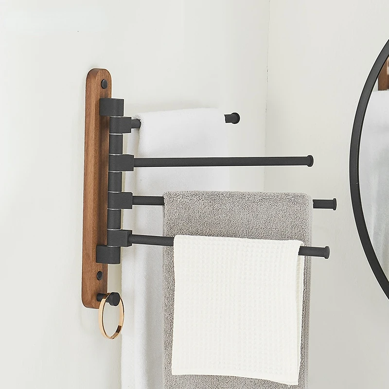 

Bathroom Towel Bar Punch-free Rack Accessories Hanger Light Luxury bar storage