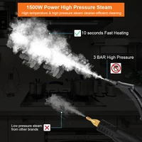 Steam Cleaner High Pressure Steam Cleaner 1500W Handheld High Temperature Steam Cleaner for Home Kitchen Hood Car Steam Cleaning 2