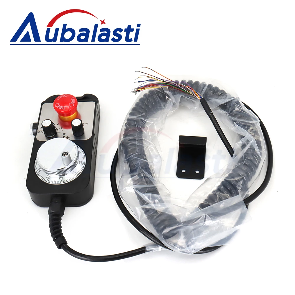 Aubalasti CNC MPG 펜던트 핸드휠 4 6축 핸드 휠 100펄스 5v FAGOR GSK Siemens MITSUBISHI FANUC 시스템용