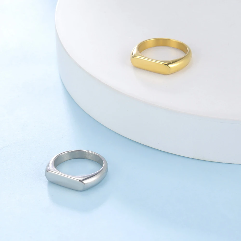 Stainless steel ring Skyrim Signet Rings for Men Women 5MM Wide Finger Rings Wedding Couple Jewelry 2025 Trend