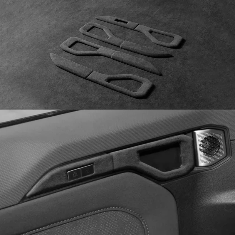 자동차 문짝 핸들 세트, JETOUR Traveler T2 2023-2024 에 적합, 윈도우 리프트 패널, 스웨이드 가죽 인테리어 수정 액세서리  Best5