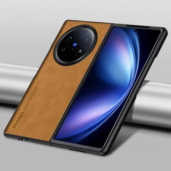 Embossed Texture Retro Leather Matte Case with Anti - Fingerprint Camera Protector - VIVO X Flip (Brown)
