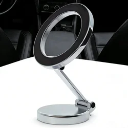MagSafe Adjustable Alloy Car Phone Holder - Versatile Mobile Support (Silvery)