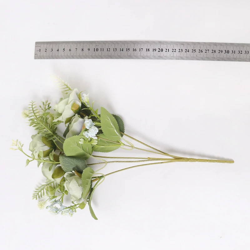 1/3/5PCS Künstliche Rose Blumenstrauß Wohnzimmer Dekoration Hochzeit Garten Blumen Garten Party Decor Outdoor braut Bouquet – Detail 8