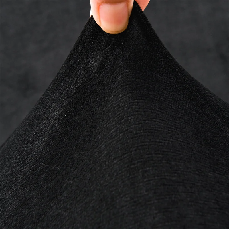 1pc Velvet Armchair Chair Covers Super Soft Elastic Club Chairs Slipcovers Solid Color Single sofa Cover for Banquet Hotel Home 3