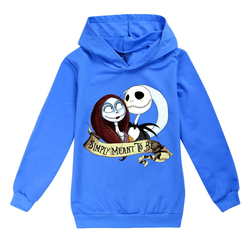 Nightmare Before Christmas Graphic T Shirts Cotton Baby Kids Clothes Girls 8 To 12 Hooded T Shirt Teenage Baby Toddler Tops Tees image_1