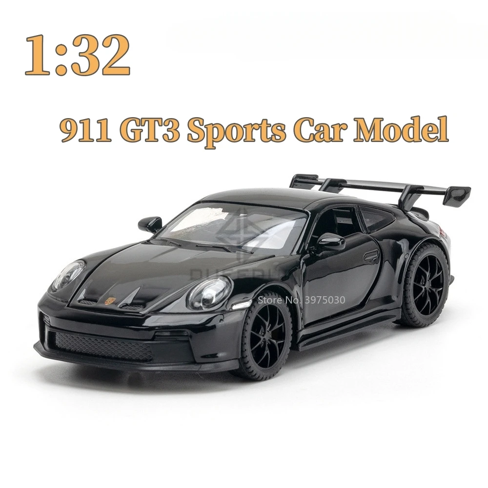 

1:32 Scale 911 GT3 Sports Car Model Toy Alloy Diecast Metal Vehicles with Sound Light Collection Toys Decoration for Boys Gifts