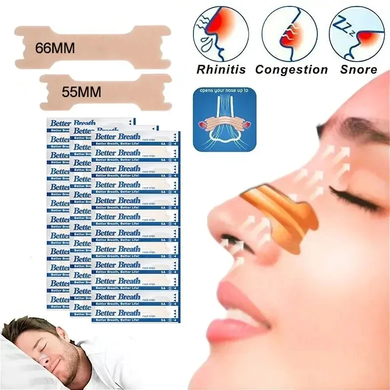 Breath Nasal Strips 10/50PCS Stop Snoring Nose Patch Sleep Aid nasal strips