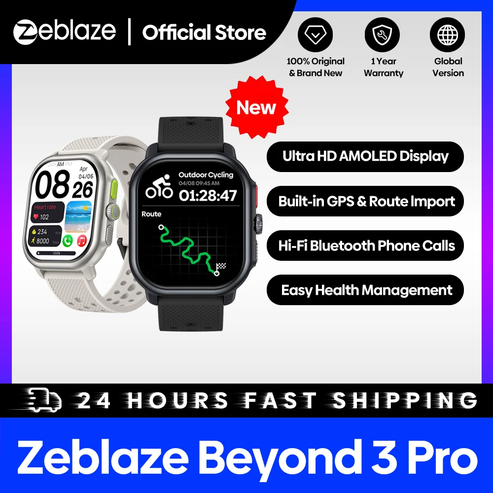 Zeblaze Ares 3 Plus 1.43 AMOLED HD Always-on Display Smartwatch Fitness Tracker Bluetooth Calling Smart Watch 100+ Sports Modes - 44