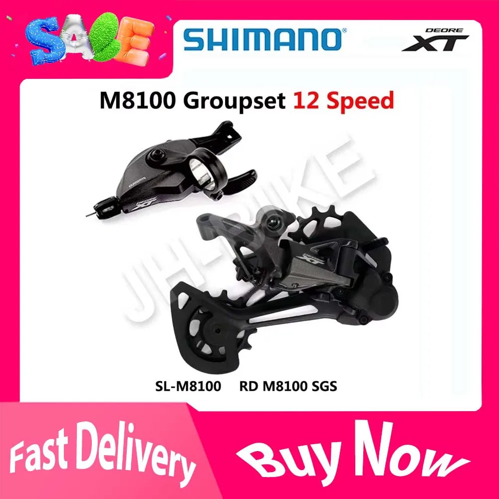 Shimano Deore XT M8100 12-speed Mountain Bike Groupset 1x12-speed SL RD Rear Derailleur Shifter Lever