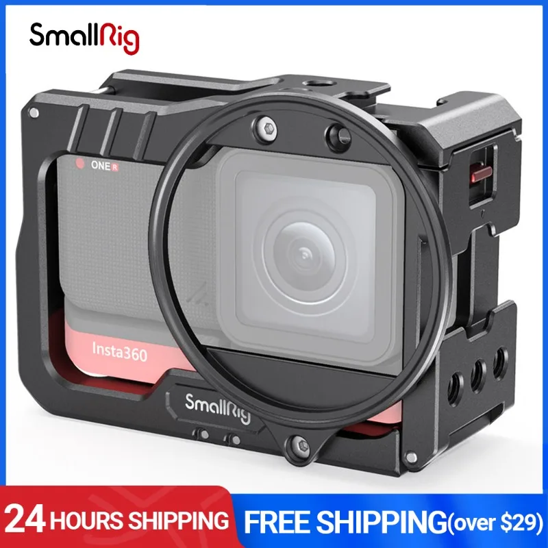 SmallRig Vlog Cage and 52mm Filter Adapter for Insta360 ONE R 4K Edition Camera Video Shooting Tripod Vlooging Support 2901 | Электроника