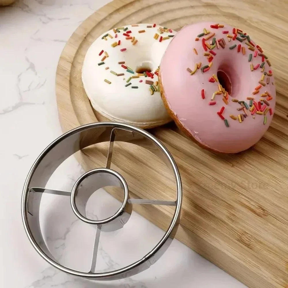 Rustproof Stainless Steel Donut Mold Baking Supplies Cake Decorating Tool Cookie Cutters DIY Bread Cutter Desserts pastry tools